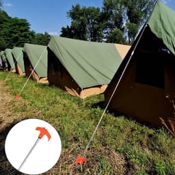 Tentstaken 12 stuks - Schroefstaken - Stabiele grondankers - Ideaal voor harde ondergrond - ShopVlot — thumbnail 5