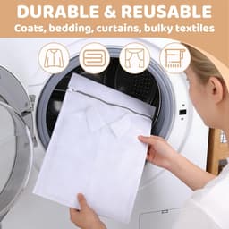 Solidchoice - 2 Stuks Waszakken met Rits voor Kleding — thumbnail 5