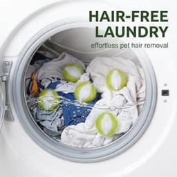 Haarvangers voor wasmachine - Herbruikbare haarverwijderaars in mosterdkleur en wit, 12 stuks — thumbnail 5