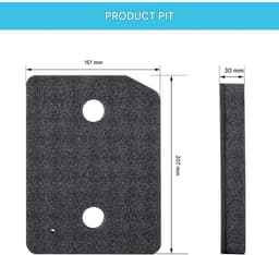 GELLDG 4 Stuks Filter voor wasdroger - Wasdroger Sockelfilter Fijn/Grof - 207 x 157 x 30mm - Wasbaar en Herbruikbaar - Geschikt voor Miele T1 Serie Wärmepumpentrockner TSD 443 WP TSF 763 WP TSA 213 WP TWF 640 WP TCH630WP TKB140WP — thumbnail 2