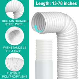 Inovra- Afvoerslang 2 Meter - 150 mm Diameter - PVC Afvoerslang - Verlenging - Draagbare Airconditioning - Geschikt voor Wasdroger/Afzuigkap - Afvoerslang Voor Airco — thumbnail 4
