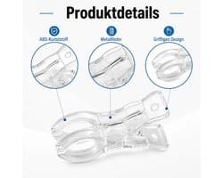 Bevestigingsclips Geschikt voor zwembadafdekking, 10 stuks, grote plastic clips, windbestendige bevestigingsclips