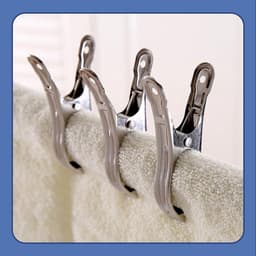 Dailygoods- Handdoekklemmen Roestvrij Staal - Strandhanddoekklemmen - Kledingclips - Metalen Clips - Duurzaam - Goede Klemkracht - Wasknijpers — thumbnail 2