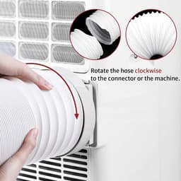 Dailygoods- Afvoerslang Flexibel - Airco Slang - Droger Slang - Ventilatieslang - Ø130mm - 2 Meter - Duurzaam PVC — thumbnail 2