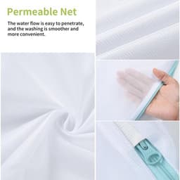 Dailygoods - OTraki 2 stuks wasnetten met handgrepen, 10 x 12 inch wasnet voor wasmachine met grote opening, hangende waszakken klein voor beha, lingerie, ondergoed, sokken en babykleding — thumbnail 4