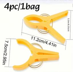 Wasknijpers - Kledingclips Ophangclips - Kleding Drogen - Windbestendig Ontwerp - 16 stuks - Color2 — thumbnail 4