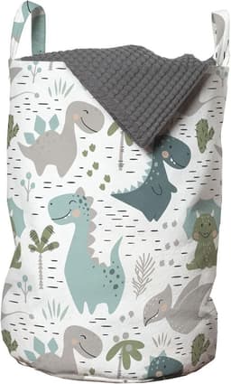 Waszak Duurzaam - Wasmand met Handgrepen - Koordsluiting - 33 cm Breed x 49 cm Hoog - Bedrukte Mand - Geschikt voor Wasgoed en Speelgoed - Opbergmand — thumbnail 5