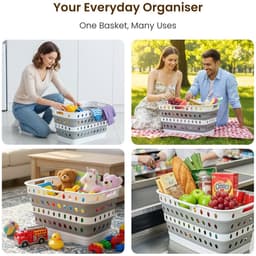 CINK & Co® Opvouwbare Wasmand op Poten - Met Wielen en Rem - Rechthoekig — thumbnail 5