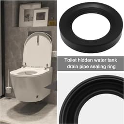 Idea 135mm Wandtoilet Aansluitrubberen Afdichting 83,5mm Binnendiameter Rubberen Afdichtringen Geschikt voor het Afdichten van Rechte Buizen met een Diameter van 80-110 mm — thumbnail 5