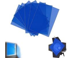 lichtfilter folie A4 hittebestendig – 0,3 mm PVC lichtfolie voor decoratie, DIY projecten en oogbescherming – transparant blauw vel voor verlichting, kunst en ramen – rustgevend effect