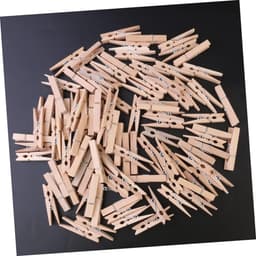 Houten Kledingknijpers - 100 Stuks Mini Decoratieve Knijpers voor Creatieve Klussen en Kledingopslag — thumbnail 4