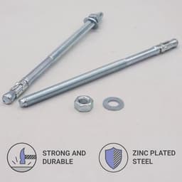 Verzinkte Wigankers M8 x 165 mm - 15 Stuks voor Metsel- en Betonankers — thumbnail 3