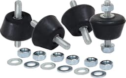 Silentblocks voor trillingsisolatie - 4 stuks rubberen houders voor machines, luchtcompressoren en motoren — thumbnail 1
