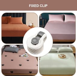 6-delige set - Antislip dekbedclip - Dekenhouder - Dekbedclip - Hoeslakenclip - Antislip hoeslakenclip - Antislip droogclip - Verstelbaar - Grijs - 5,2*3,6*3 cm - Geschikt voor dekbedden, kussens en gordijnen — thumbnail 5
