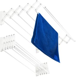 KADAX Wandwasdroger 60 cm, droogrek voor wandmontage, uittrekbare, ruimtebesparende droger voor handdoeken, inklapbare drooglijn met 6 sporten — thumbnail 1