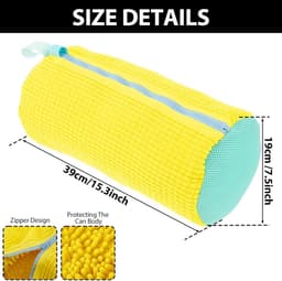 Maxenza Waszak Schoenen - Waszak Voor Schoenen - Wasnet Voor Schoenen - Waszakjes met rits - Voor 1 Paar Schoenen - inclusief Sneaker Whitener - Waszak groot - Delicaat Wasgoed - Schoenenwaszak - Met Rits En Hangende Ring - 39 x 19 cm - — thumbnail 3