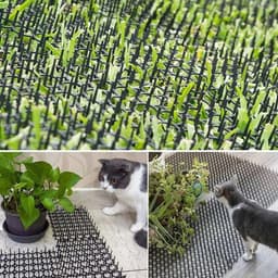 Dierenbarrière spikes kattenafweerstrips 12 stuks 40 x 20 cm - Tuin anti-kattennetwerk met grondankers — thumbnail 5