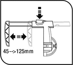 Wasdroger voor de radiator met 3,5 meter drooglengte - Supercompact en verstelbaar — thumbnail 5