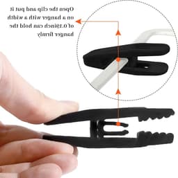 Set van 20 Plastic Wasknijpers voor Handdoeken, Kleding en Sokken - Zwart, Duurzaam en Veelzijdig — thumbnail 5