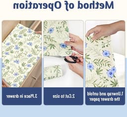Linnen geurpapier voor lades, geurend kastpapier voor kledingkasten en kasten, 6 vellen voor een frisse geur — thumbnail 3