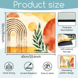 Wasmachinehoes - Beschermhoes Apparaten - Apparaten Beschermen - Antislip Onderkant - 60 x 50 cm - Bohemian Patroon — thumbnail 4