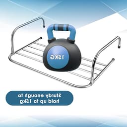 Vouwbare RVS Wasmand voor Radiator en Balkon | Droogrek voor Sokken, Schoenen en Kleding (40cm) — thumbnail 4