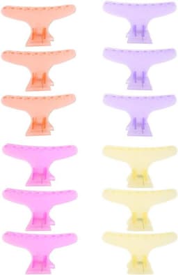 12 Stks/set Vlinder Haarspeld, Vlinder Holding Haar Clip Haar Sectie Klauw Clip Kappers Tool — thumbnail 1