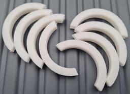 Radiator Beugel Inzetstukken - Plastic Caps - Trillingen Dempen - Anti-Vibratie - 8 Stuks - Wit — thumbnail 3