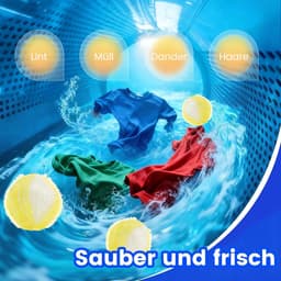 Gigicial Wasballen Serie - Standaard - 6 Stuks Herbruikbare Pluisvanger - Zwart En Grijs Voor Dierenharen In Wasmachine En Droger — thumbnail 3