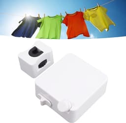 Dailygoods- Waslijn Uittrekbaar 6M - Wanddroogrek - Verstelbaar - Roestvrij Staal - Draagbaar - Heavy Duty 50 Lbs Capaciteit - Kledinglijn — thumbnail 5