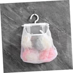 Hangende Netzak - Waslijnzak Opberger - Wasgoed Organiseren - Draaibare Haak - 24.5 cm - Wit — thumbnail 3