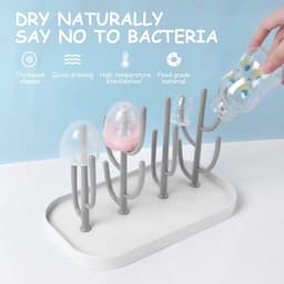 Dailygoods- Droogrek Duurzaam - Fles Droogrek - Accessoires Droger - Lichtgewicht - Verwijderbaar - Afmetingen 25,5x14,5x19 cm - Flesdroger — thumbnail 4