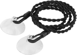 Kledinglijn - Drogere Cord - Reizen Kamperen - Lichtgewicht Draagbaar - 150 cm - Zwart — thumbnail 1