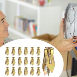 Boorankers - Gipsplaat ankers - Muurbevestiging - Verzinkt metaal - 20 stuks - Goudkleurig — thumbnail 5