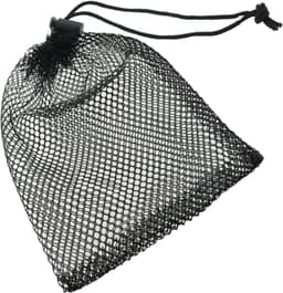 Mesh Zakjes - Net Tassen - Spullen Opbergen - Verstelbaar Trekkoord - 5 stuks 100x145mm - Zwart — thumbnail 2