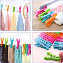 150 Stuks Wasknijpers Antislip, Vuilafstotend en Windbestendig voor Kleding Hangers en Racks — thumbnail 4