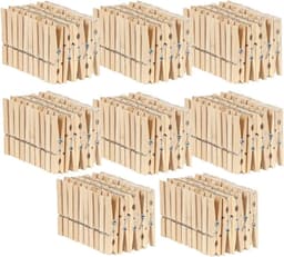 Houten Was Knijpers - Kleding Klemmen - Kleding Drogen - FSC Gecertificeerd - 73 mm - Natuurlijk — thumbnail 1