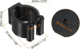 Keu Clips - Hengel Houder - Keu Opslag - Kunststof Materiaal - 6 Stuks - Zwart — thumbnail 5