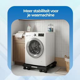 Roegaarden Wasmachine Verhoger - Wasmachine Opbouwmeubel - Anti-Trilling - 8 Poten voor Extra Stevigheid - Tot 300 Kg — thumbnail 3