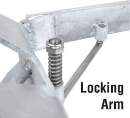 Vouwanker Staal - Opvouwbaar Anker - Boot Stabiliseren - Corrosiebestendig - 86 kg - Zilver — thumbnail 2