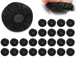 Verpakkingen voor wegwerpbare hoofdtelefoonhoezen, geschikt voor oorkussens van 10.2 tot 13.2 cm, zwart en praktisch voor onderweg — thumbnail 1