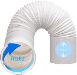 Afvoerslang Airco - Uitlaatslang Airco - Airco Ventilatie - Versterkt Polypropyleen - 150 cm x 13 cm - Wit — thumbnail 1