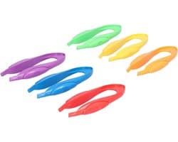 Educatieve Clips - Kinder Pincet - Natuur Ontdekken - Veilig Plastic - 6 Stuks - Kleurrijk