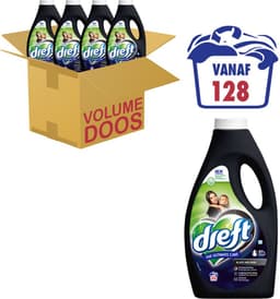 4x Dreft Vloeibaar Wasmiddel Zwart & Donker 32 Wasbeurten — thumbnail 1