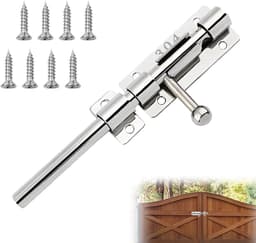RVS deurgrendel voor huis en tuin - 304 roestvrij staal - verdikt - 16 cm — thumbnail 1