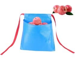 Oogstschort - Plukzak - Groenten Verzamelen - Waterafstotend Nylon - 45x45x25cm - Blauw
