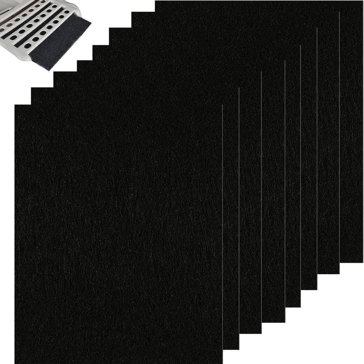 8 stuks koolstoffilter, 4,5 x 6,5 inch (ongeveer 11,4 x 16,5 cm) actieve kool vervangingsgeurfilter, geschikt voor Pureness F6 Zeloite luchtfilter — afbeelding 1