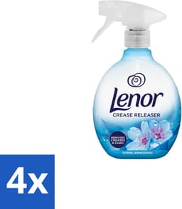 Lenor – Crease Releaser Spray – Spring Awakening – Kreukverwijderaar & Textielverfrisser – 500 ml - Voordeelverpakking - 4 stuks — thumbnail 1