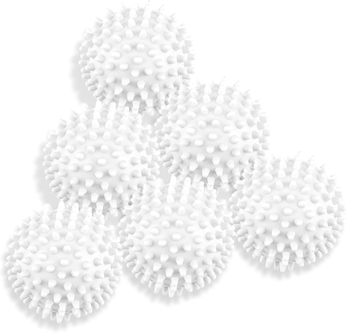 Daity 6 stuks - Herbruikbare wasballen die niet in de knoop raken - voor het verzachten van kleding - het verminderen van kreukels en statische elektriciteit. — afbeelding 1