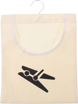 Wasknijper Opbergtas - Wasknijperhouder Klemmen - Wasknijpers Opbergen - Weerbestendig Ontwerp - 357 x 261 cm - Beige — thumbnail 1